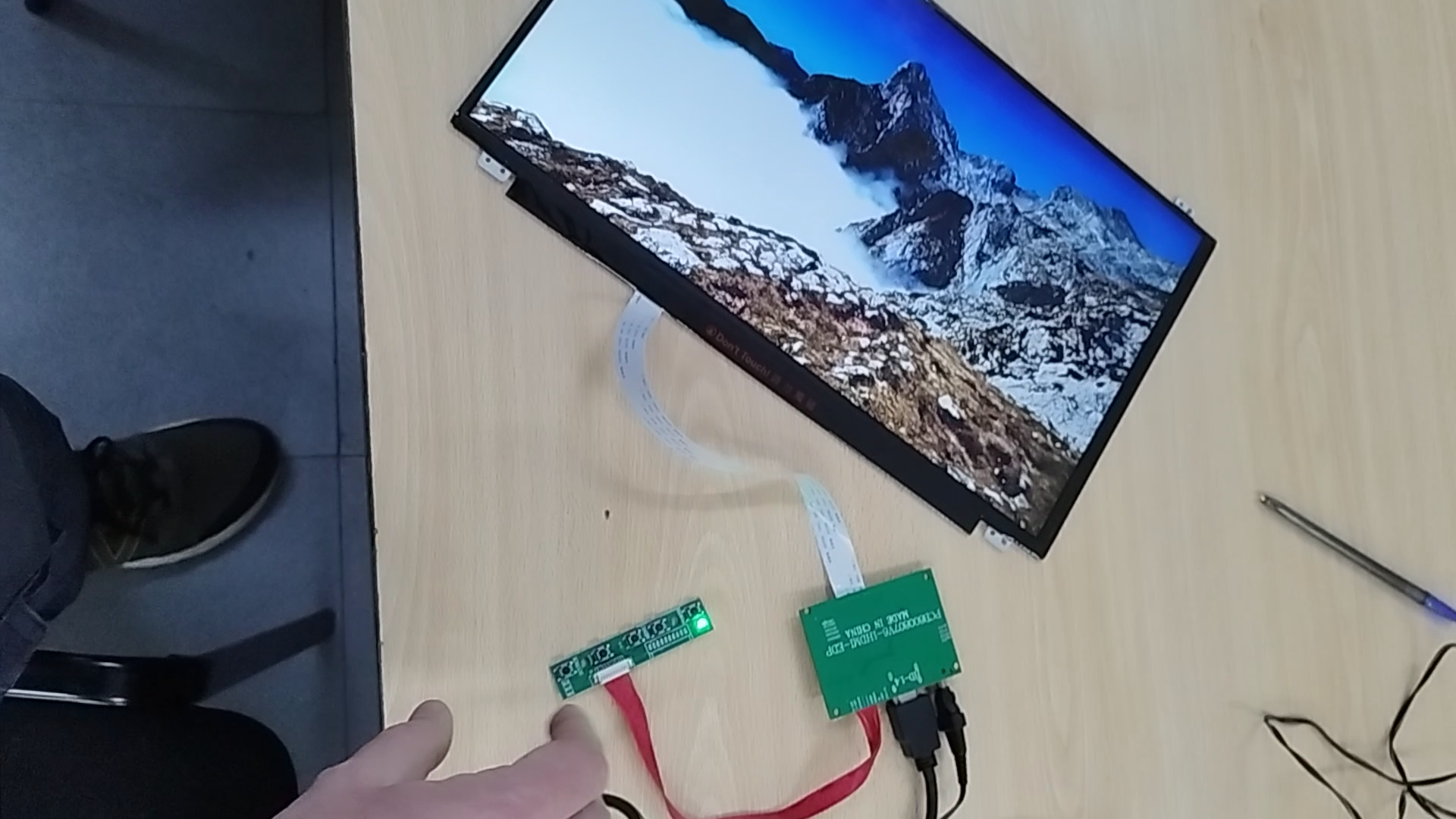 Pantalla encendida